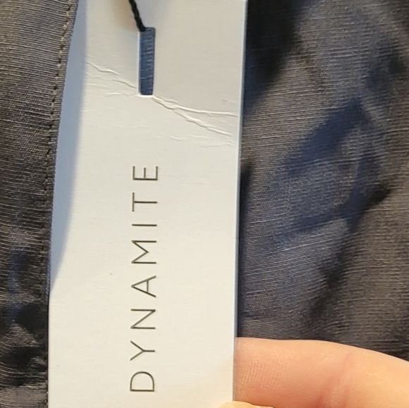 Dynamite Parachute Cargo Pants "Simone" Blackened Pearl Color Size Large NEW - Picture 8 of 9